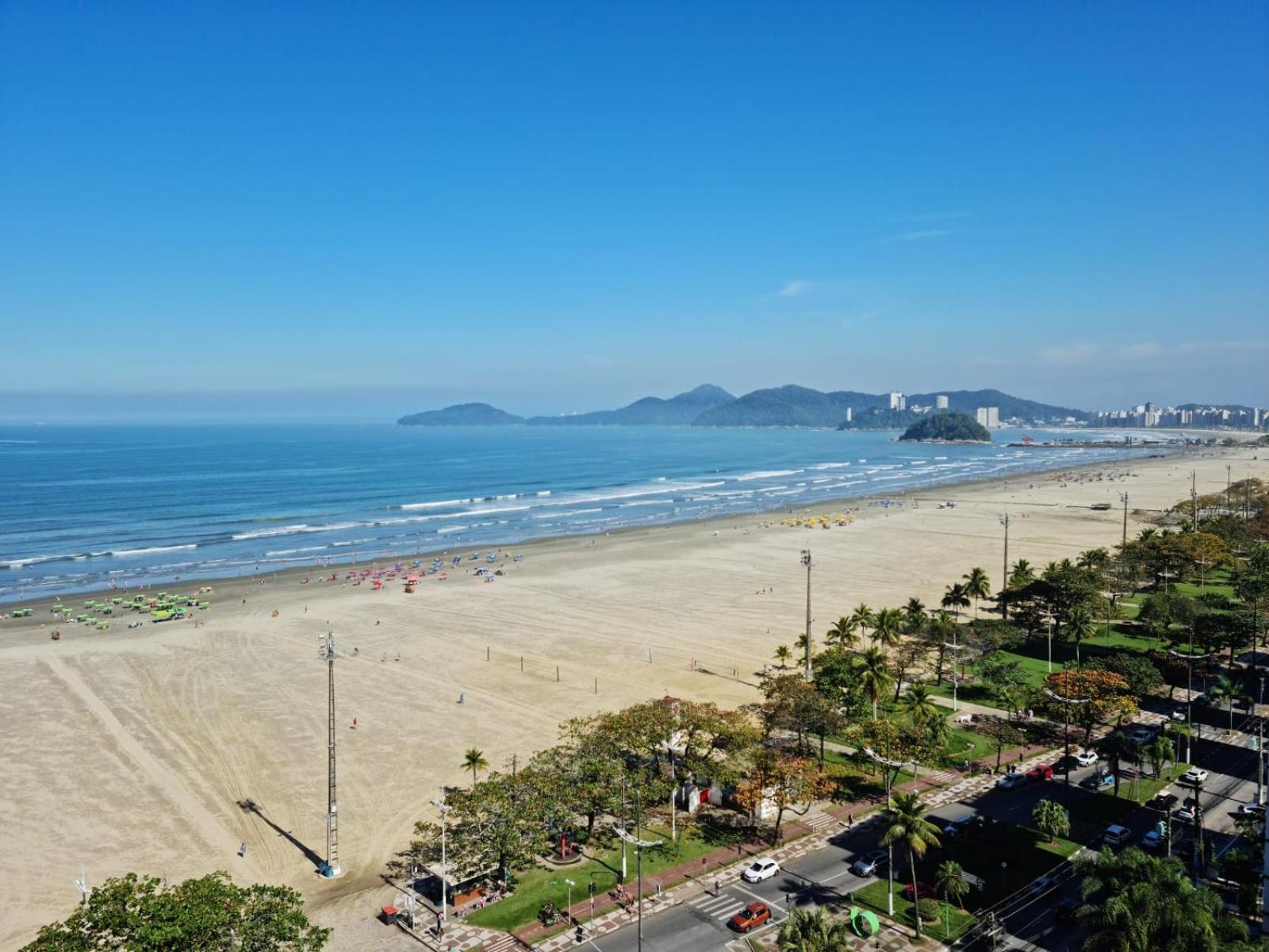 Vista Mar Na Praia Do Gonzaga サントス エクステリア 写真